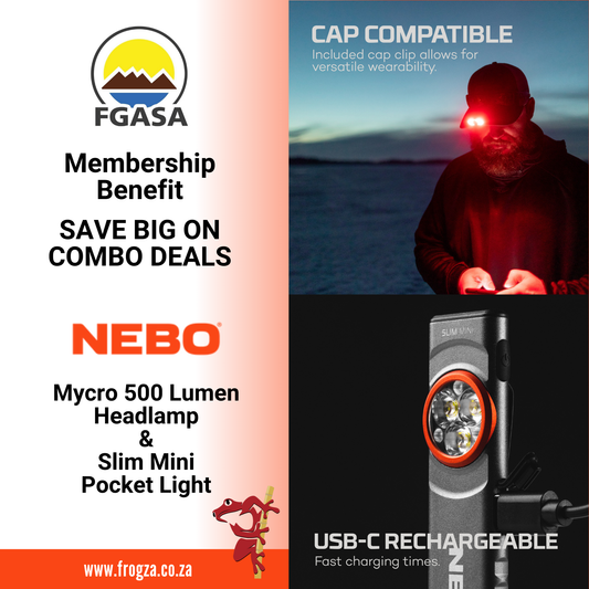 Slim Mini Pocket Light & Mycro 500 LM  Headlamp Combo - FGASA Membership Benefit