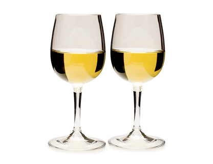 Nesting White Wine Glass Set