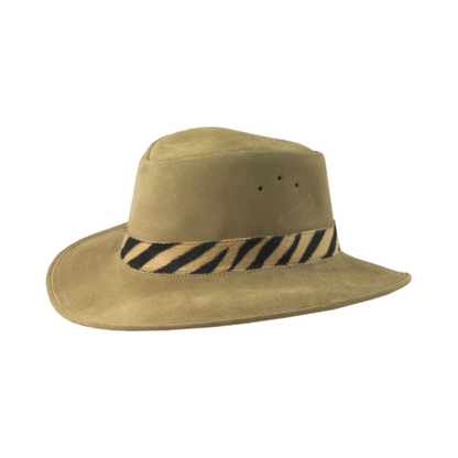 Suede Leather Broad Brim Hats