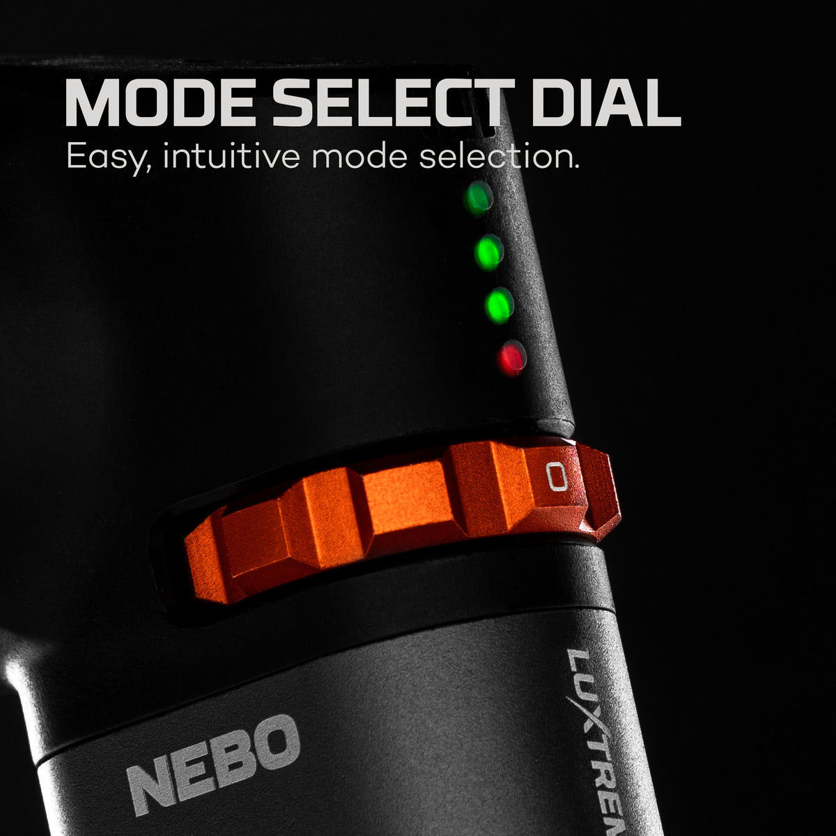 Nebo Luxtreme SL75 780LUM Mode Select dial